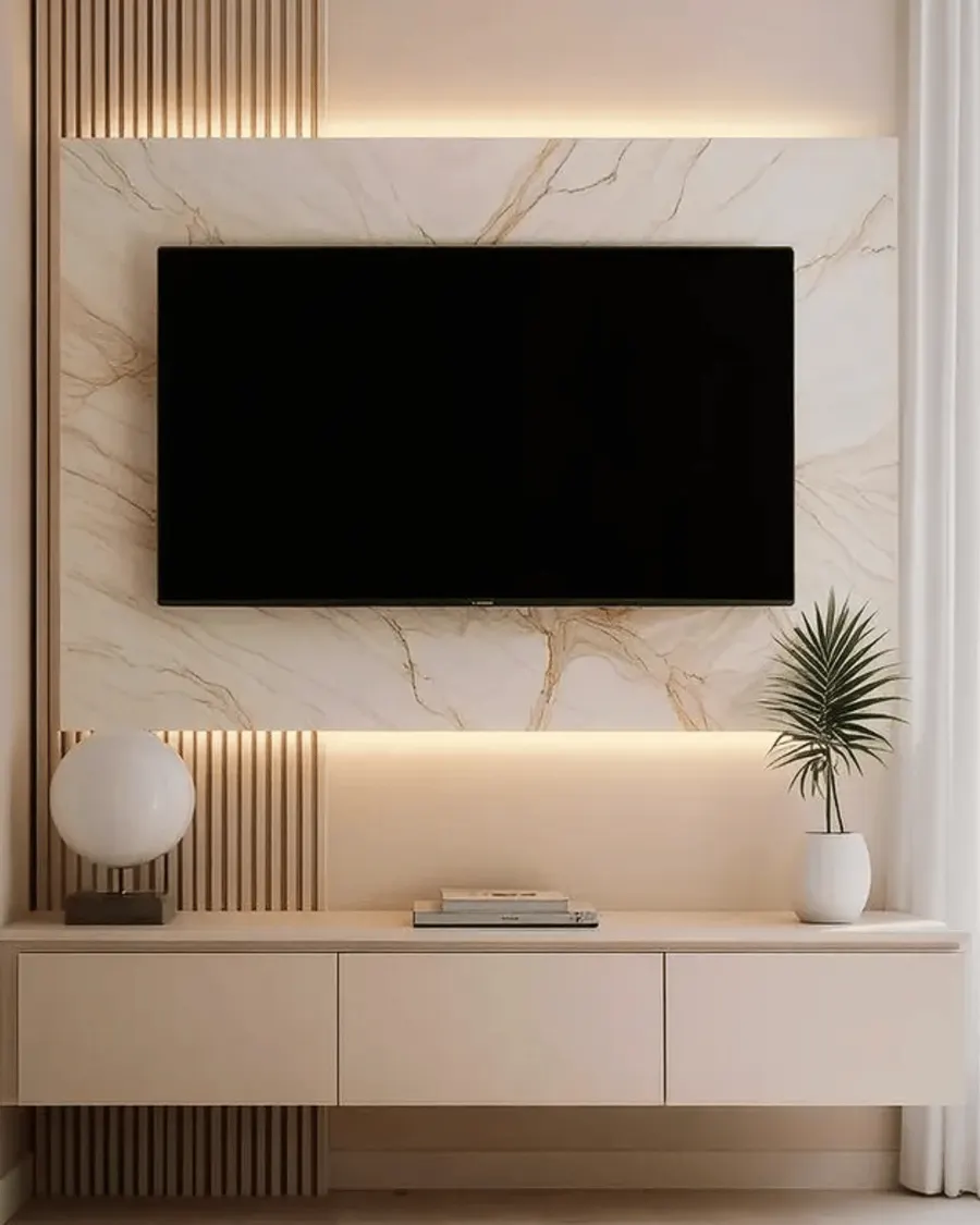 Feature wall TV